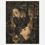 E. Pernice, "Der Mutter Not", Kohlezeichnung