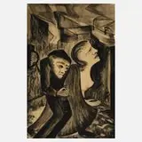 E. Pernice, Das Paar, 1933, Kohlezeichnung