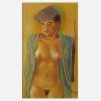 L. Wunderlich, Damenakt, Pastell