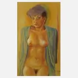 L. Wunderlich, Damenakt, Pastell