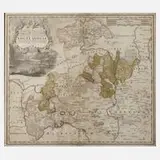 Homanns Erben, Kupferstichkarte Vogtland, 1740, Kupferstich