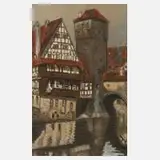 Prof. Fritz Beckert, Henkersteg in Nürnberg, Mischtechnik