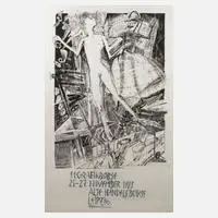 Michael Kunert, Originalgraphisches Plakat, Lithographie und Hochdruck