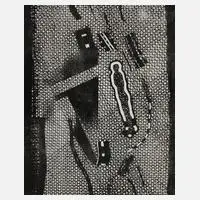 Michael Morgner, "Das Schweigen", Lithographie auf leichtem Karton