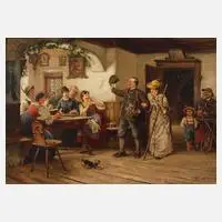 Ludwig Blume-Siebert, Das Wiedersehen, Öl auf Leinwand
