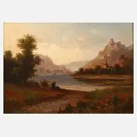 Karthäuser, Romantische Flusslandschaft, Öl auf Leinwand