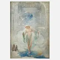Robert Fowler, Märchenhafte Szene, 1903, Öl auf Holzplatte