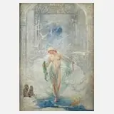 Robert Fowler, Märchenhafte Szene, 1903, Öl auf Holzplatte
