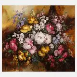 Christian Jereczek, "Blumenstilleben", Öl auf Leinwand