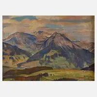 K. Krauß, Sommer in den Alpen, Öl auf Leinwand
