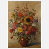 Max Märtens, "Sommerblumen", Öl auf Leinwand