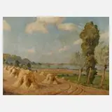 Dr. Gottfried Niemann, "Hochsommertag", Öl auf Leinwand