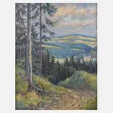 Max Oehler, "Absberg bei Friedrichroda", Öl auf Leinwand