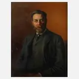 Adolf Pirsch, Herrenportrait, 1904, Öl auf Leinwand