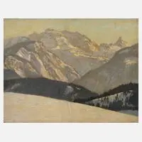 Alexander Weise, "Berchtesgadener Land", Öl auf Leinwand und Karton