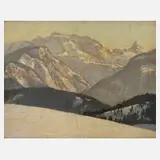 Alexander Weise, "Berchtesgadener Land", Öl auf Leinwand und Karton