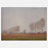 Otto Karl Welbers, "Düffelfrühling", Öl auf Platte