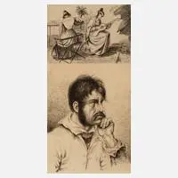 Ludwig Emil Grimm, Paar Radierungen, Radierung