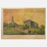 Knopfmacher, "Das Residenzschloss in Weimar", Stahlstich