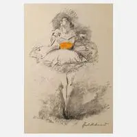 Charlotte Berend-Corinth, Ballerina, Aquarellfarbe