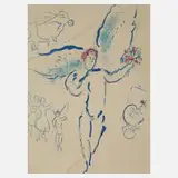 Der Engel by Marc Chagall, Farblithographie, sold Aug 2021