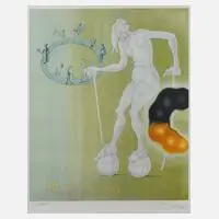Prof. Jörg Immendorff, "80 Jahre Joseph Beuys", Farboffsetdruck