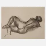 Aristide Maillol, Ruhender Akt, Lithographie auf handgeschöpftem Bütten