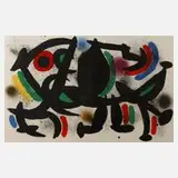Abstrakte Komposition by Joan Miró, Farblithographie, sold Aug 2021