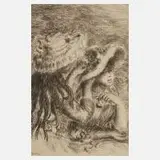 "Le chapeau épinglé" by Pierre-Auguste Renoir, Radierung auf Maschinenbütten, sold Aug 2021