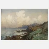 Küstenlandschaft by Carl August Heinrich Ferdinand Oesterley, Aquarell, sold Aug 2021