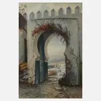 Bruno Richter, "Tanger", 1905, Aquarell und Deckfarben