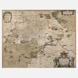 Henricus Hondius, Karte Gebiet Meißen und Vogtland, Kupferstich