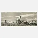 Prof. Max Klinger, "Verfolgter Centaur", Radierung auf kaschiertem Japanpapier
