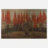 Walter Damm, Ernst Thälmann spricht, Öl auf Leinwand und Keilrahmen