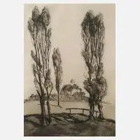 Dr. Fritz Ehrler, "Schloss Schönfels", Radierung
