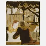 Hertha Günther, "Im Gartenrestaurant", 1976