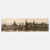 F. Hermann, Die Altstadt von Dresden, 1979, Tuschefederzeichnung