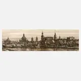 F. Hermann, Die Altstadt von Dresden, 1979, Tuschefederzeichnung
