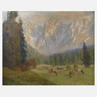 Hans Münnich, "Im Kaisergebirge", Öl auf Leinwand