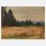 Albin Schlehahn, Am Waldrand, 1916, Aquarell und Deckfarben