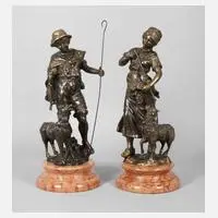 Hirtenpaar Bronze by Fonderia Lancini, Bronze, sold Aug 2021