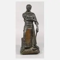 Karl Kretschmer, große Bronze Schmied