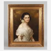 Friedrich Dürck, Carlotta Freiin von Breidbach-Bürresheim, 1859, Öl auf Leinwand