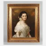 Friedrich Dürck, Carlotta Freiin von Breidbach-Bürresheim, 1859, Öl auf Leinwand