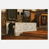 Erich Hammer, Kircheninterieur Weimar, Öl auf Leinwand