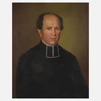 M. Koller, Pfarrersportrait, 1857, Öl auf Leinwand