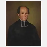 M. Koller, Pfarrersportrait, 1857, Öl auf Leinwand