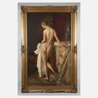 Lacombe, Mädchenakt, Öl auf Leinwand