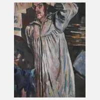 Erich Büttner, "Selbstbildnis 1924", 1924, Öl auf Leinwand