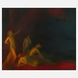 Felix Courché, "Sirenen", 1926, Öl auf Leinwand